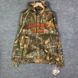NWT Kings Camo Realtree Pullover Hoodie Fleece Sweatshirt‎ Reliance Bank Hunting